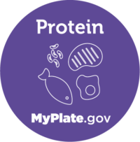 Protein icon from myplate.gov