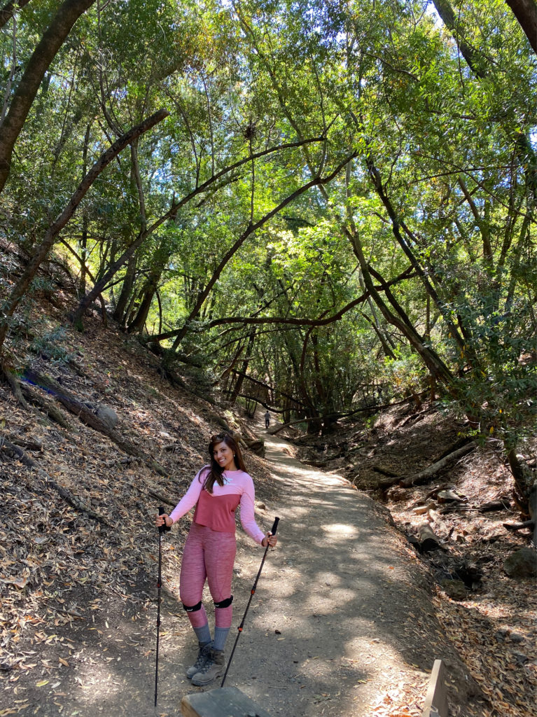 Susan is hiking