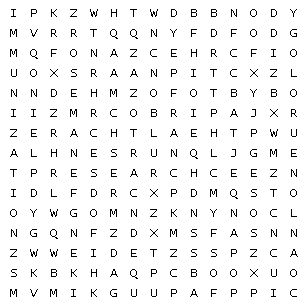 RMG word search