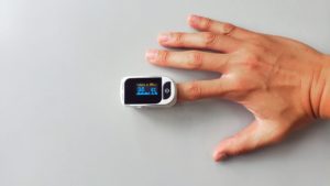 a pulse oximeter 