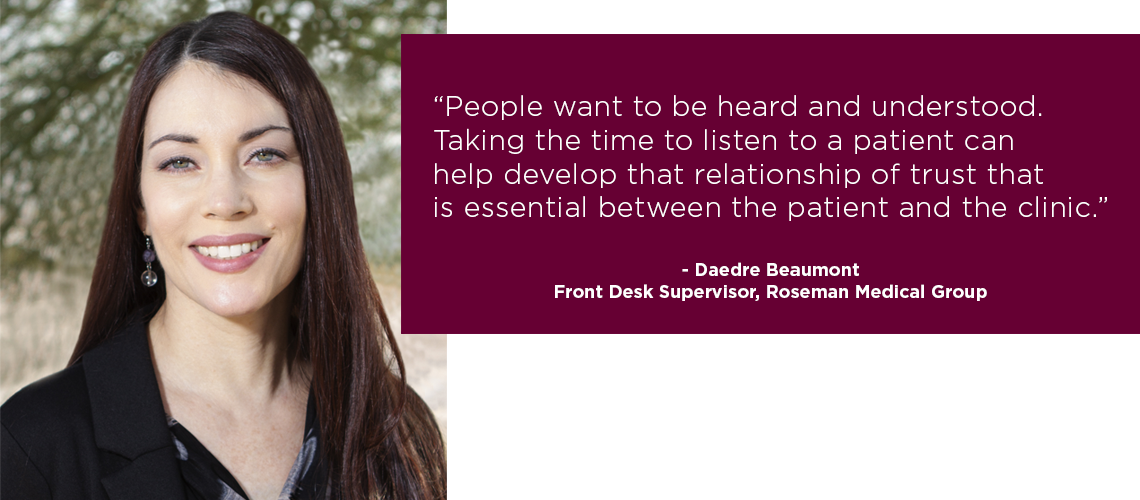 Patient Centered Care Quotes Patient-Centered Care Starts At The Front Desk - Roseman Medical Group